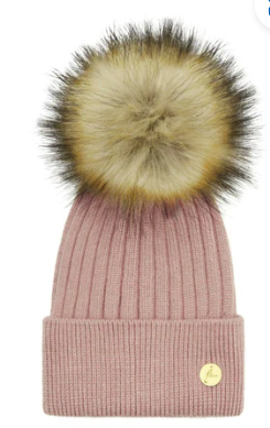 Arundle Cashmere Faux Fur Bobble Hat
