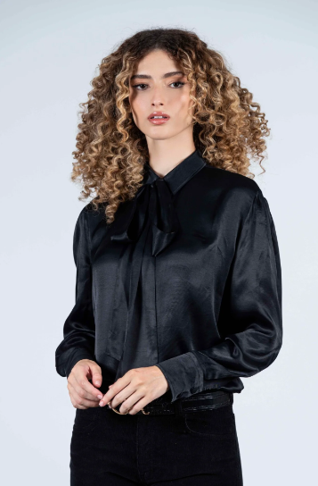 Lisa Shirt with Removable Bow Tie