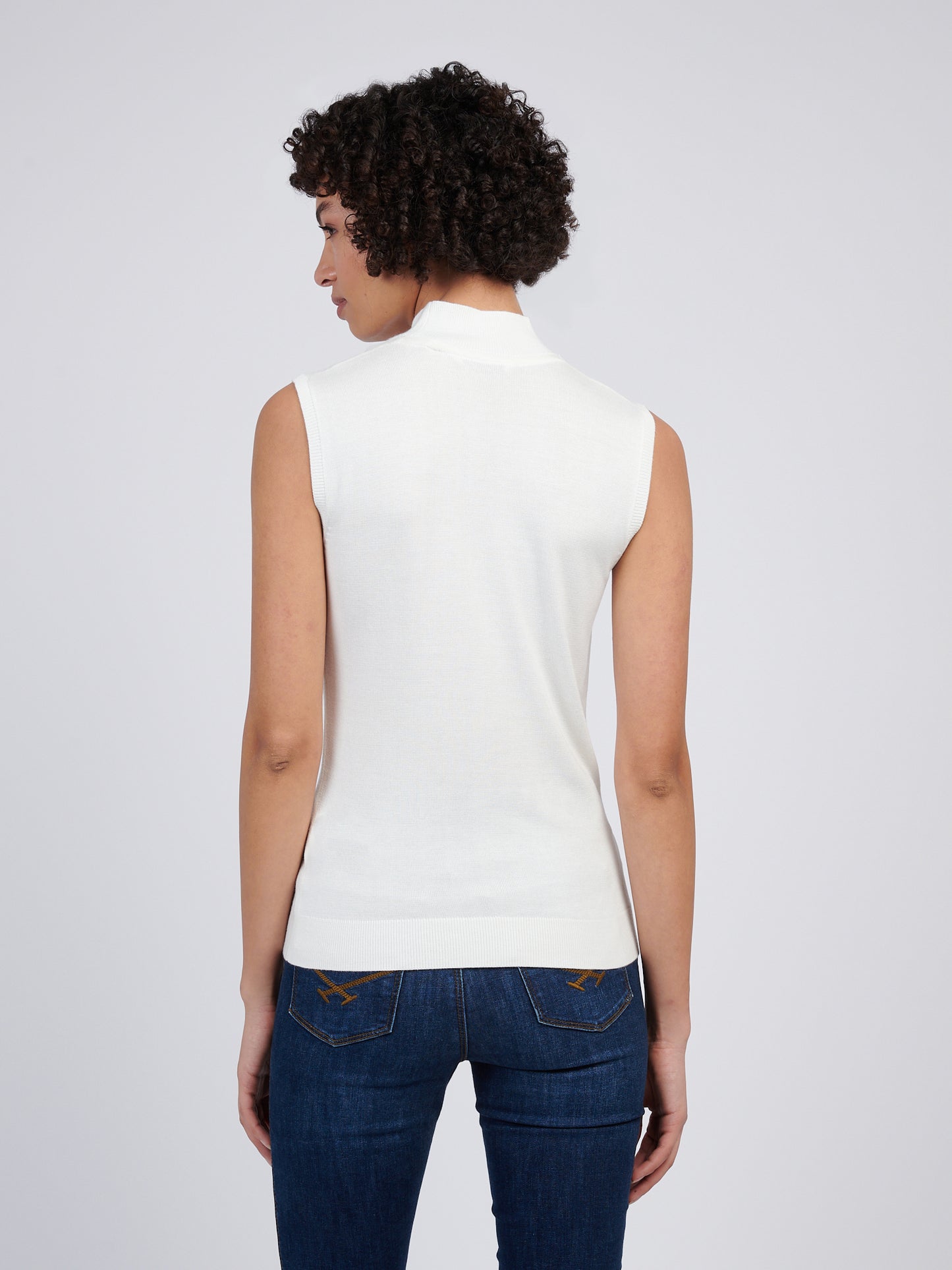 US Polo Assn Mock Neck Sleeveless Knit